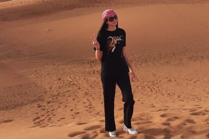 Morning Desert Safari in Lahbab: Red Dune Sandboarding, Camel Ride & Dune Bashing from Dubai photo 4