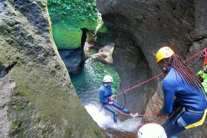 Dominica Canyoning Adventure: Gorge Descent, Waterfalls & Sulfur Springs photo 3