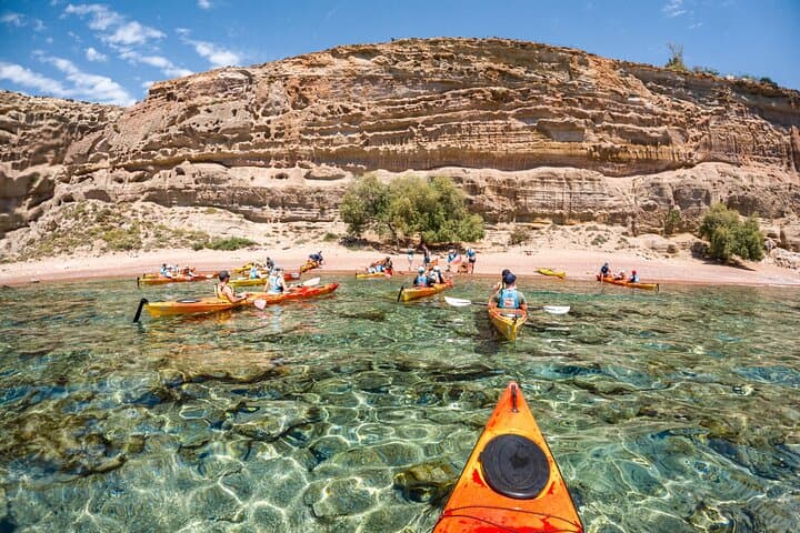 Sea Kayaking to Red Sand Beach, Rhodes — South Pirates Route Adventure photo 1