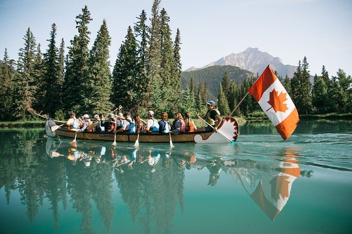Bow River Big Canoe Tour — River Explorer in Banff National Park