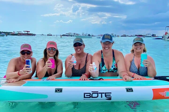 Private Slide Pontoon Charter in Destin — Crab Island, Snorkel & Dolphin Watch photo 3
