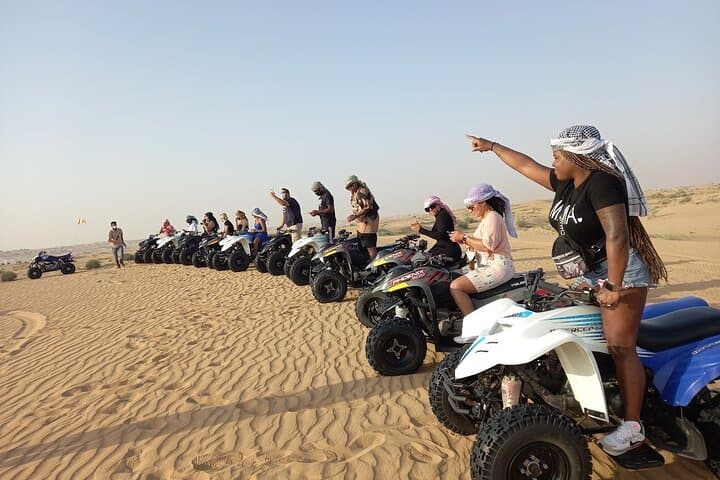 Dubai Desert ATV Adventure: 60-Minute Self-Drive Quad, Camel Ride & Sand Surfing