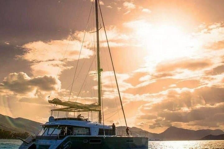 Catamaran Day Cruise Around Naxos: Snorkel Caves, Dolphins & Aegean Lunch photo 1