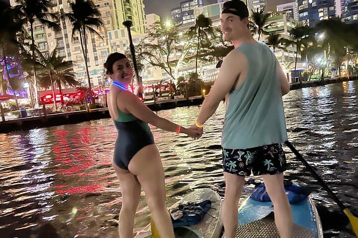 Night Paddleboard Tour Under the Lights — Fort Lauderdale New River