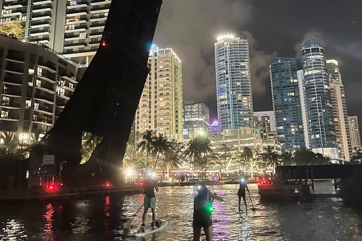 Night Paddleboard Tour Under the Lights — Fort Lauderdale New River photo 2