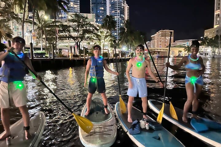 Night Paddleboard Tour Under the Lights — Fort Lauderdale New River photo 3
