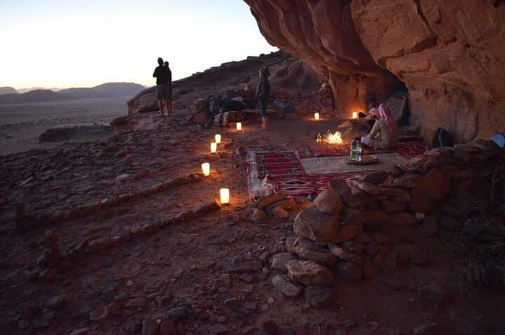 Wadi Rum Jeep Safari and Cave Camping: Overnight Bedouin Zarb Under the Stars photo 6