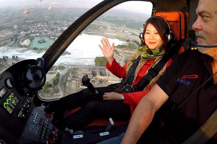 Gyrocopter over Pamukkale's Travertines and Hierapolis — 10‑Minute Aerial Tour Guide photo 4
