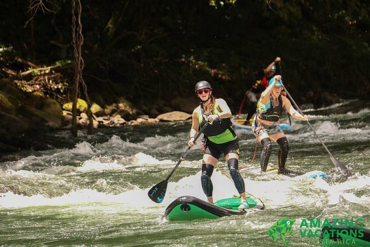 Whitewater SUP Lesson on the Pejibaye River — Learn Rapids Paddling Near San José photo 1