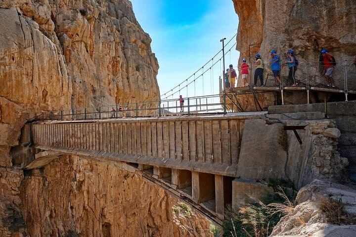 Private Day Trip to Caminito del Rey from Malaga: Cliffside Walk & Reservoir Swim