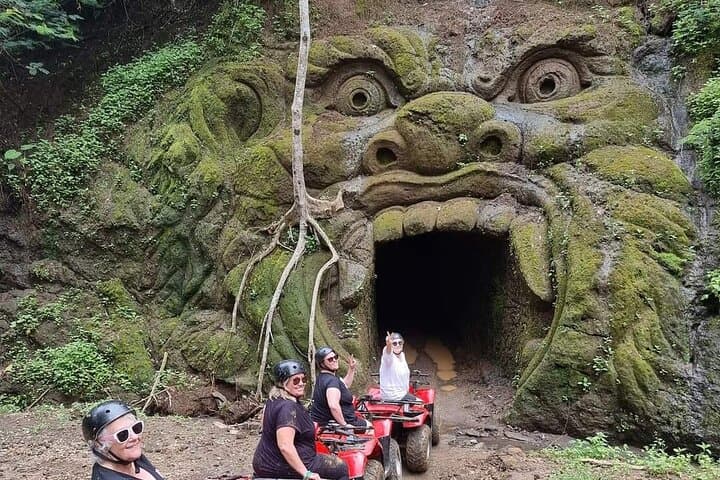 Bali Triple Adventure: ATV Through Gorilla Cave and Ayung River Rafting