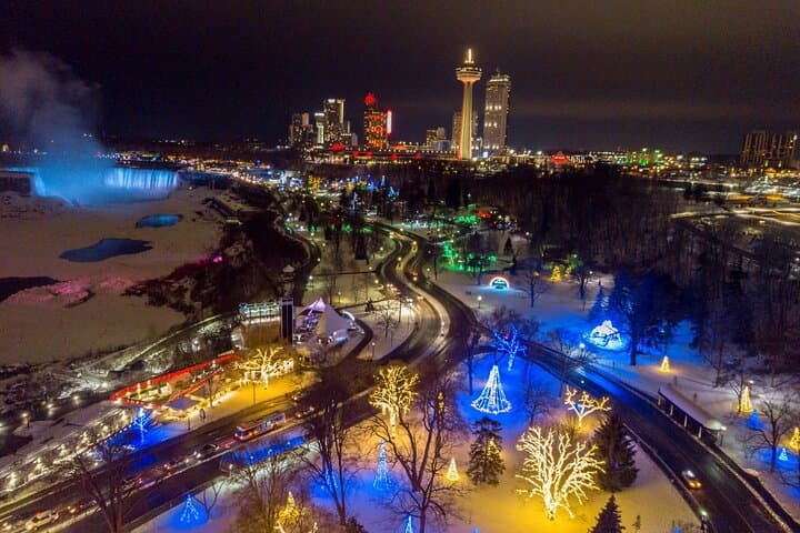 Niagara Falls Night Helicopter Tour — Winter Lights Flight