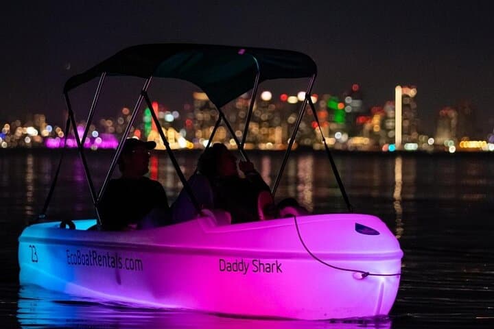 Glow Nighttime Pedal Boat Ride in San Diego Bay