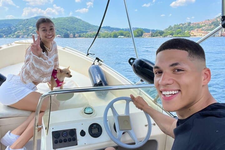 License‑Free Boat Rental on Lake Como: 40hp Open Boat with Awning photo 2