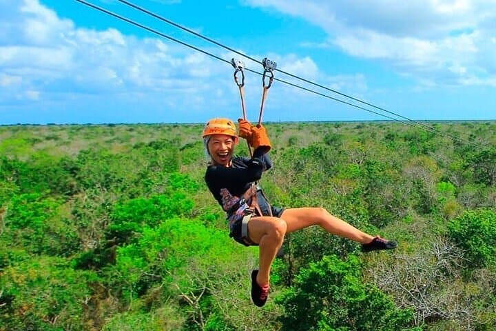 Riviera Maya Zipline, Cenote Snorkel & Shared ATV Combo — Full-Day Adventure