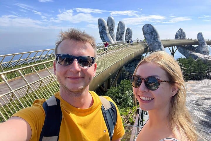 Ba Na Hills & Marble Mountains Private Day Tour — Golden Bridge, Caves, French Village photo 6