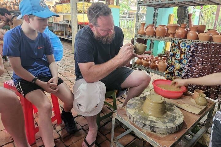 Hoi An Pottery & Lantern Workshop with Coconut Basket-Boat Ride