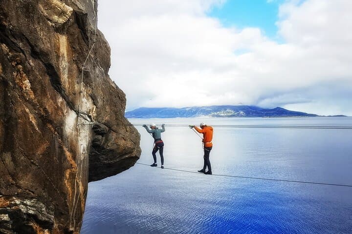Viking Wall Via Ferrata — Sea Cliff Climbing near Bodø, Norway