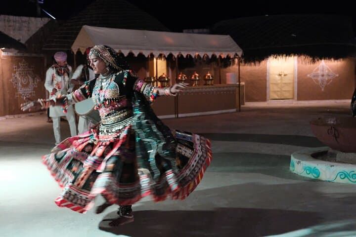 Thar Desert Magic: 1-Day Sunset Camel Safari & Cultural Evening from Jaisalmer