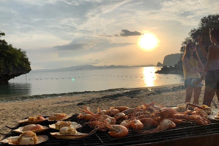Hong Islands Sunset Buffet & Bioluminescent Swim — Krabi Longtail Tour