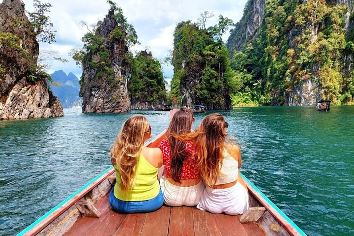 Khao Sok & Cheow Lan Lake Day Trip from Krabi: Raft House, Cave Hike & Kayak photo 2