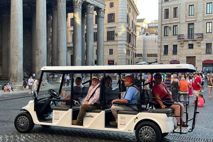 Glide Through Rome: Private Golf Cart Tour of Ancient Wonders
