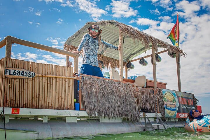 Private Islamorada Sunset Cruise: Tiki Pontoon Sunset & Dolphin Watching photo 2