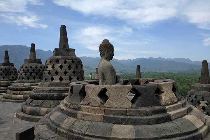 Yogyakarta Borobudur, Merapi Jeep Adventure and Prambanan Temple Day Tour