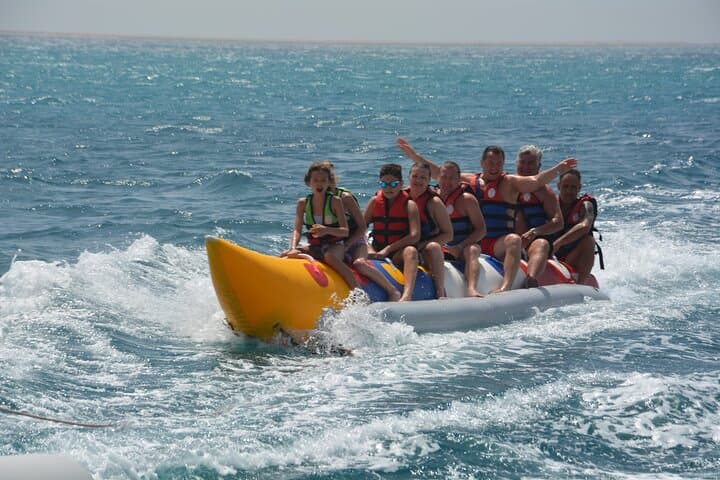 Hurghada Dolphin House & Banana Boat Adventure with Snorkeling and Lunch