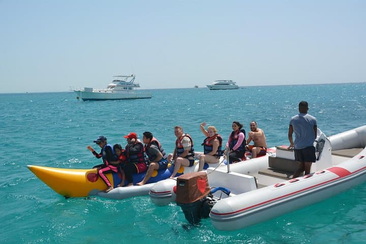 Utopia Island Glass-Bottom Boat Snorkel & Banana Boat from Hurghada photo 3