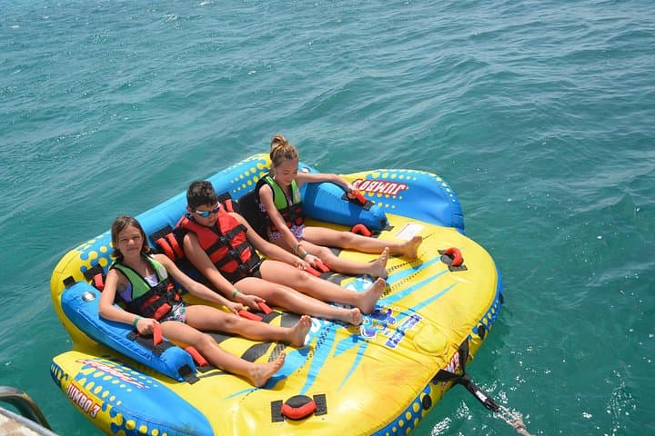Utopia Island Glass-Bottom Boat Snorkel & Banana Boat from Hurghada photo 1