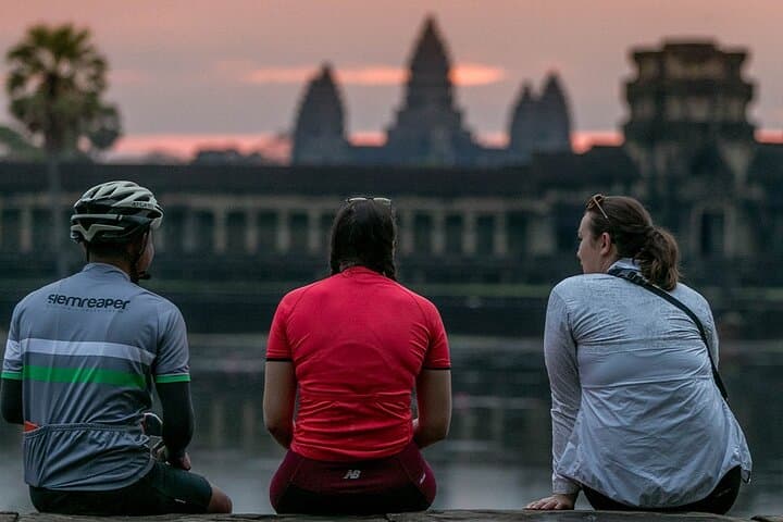 Sunrise Cycling Through Angkor: E-Bike Temple Tour & Hidden Trails