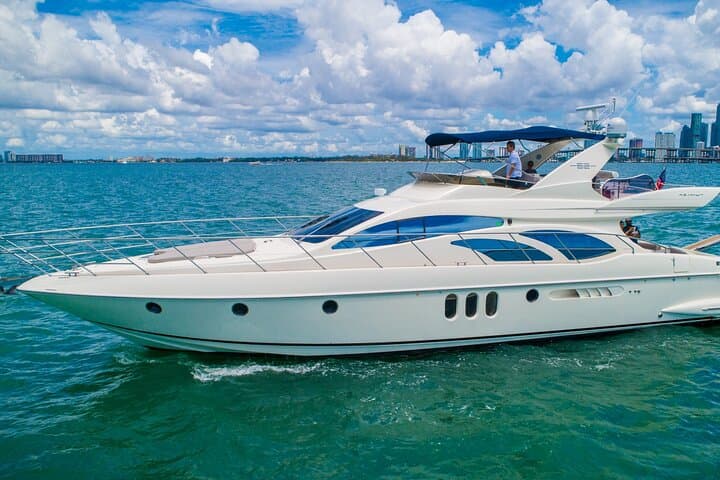 Private 62ft Azimut Yacht Charter in Miami's Biscayne Bay