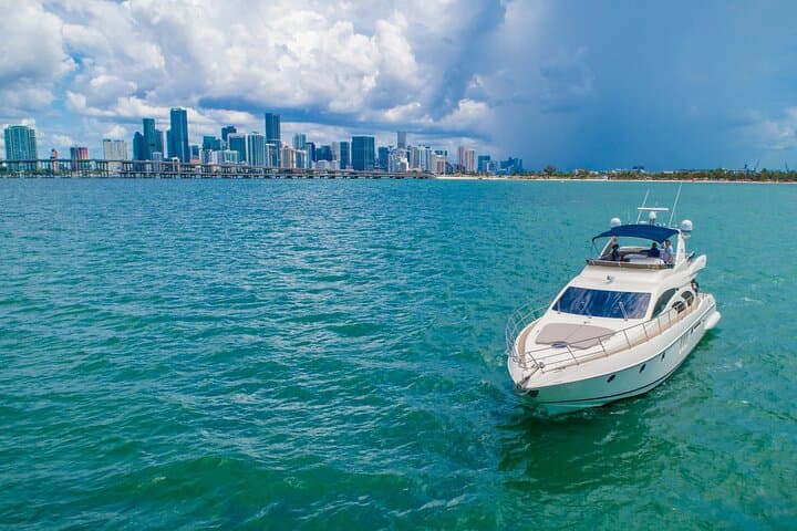 Private 62ft Azimut Yacht Charter in Miami's Biscayne Bay photo 2