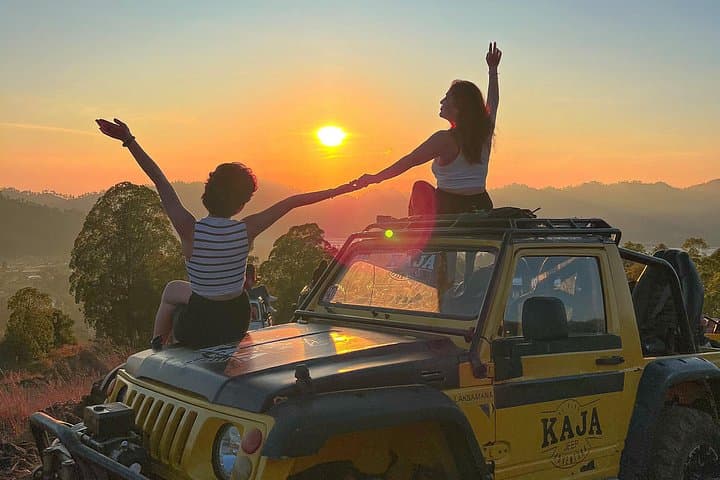 Mount Batur Sunrise Jeep Tour: Black Lava Tracks and Hot Spring Comfort photo 1