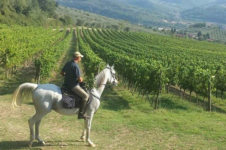 Chianti horseback ride and gourmet Tuscan lunch in a historic food shop