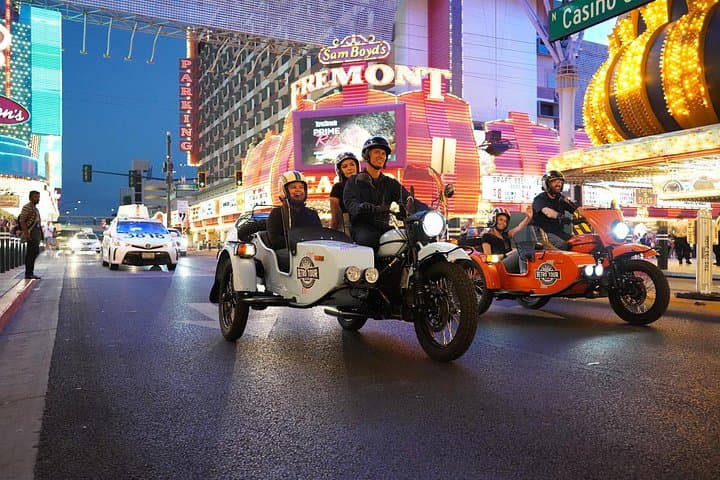 Ride the Las Vegas Strip by Sidecar: Private 2-Hour Night Tour