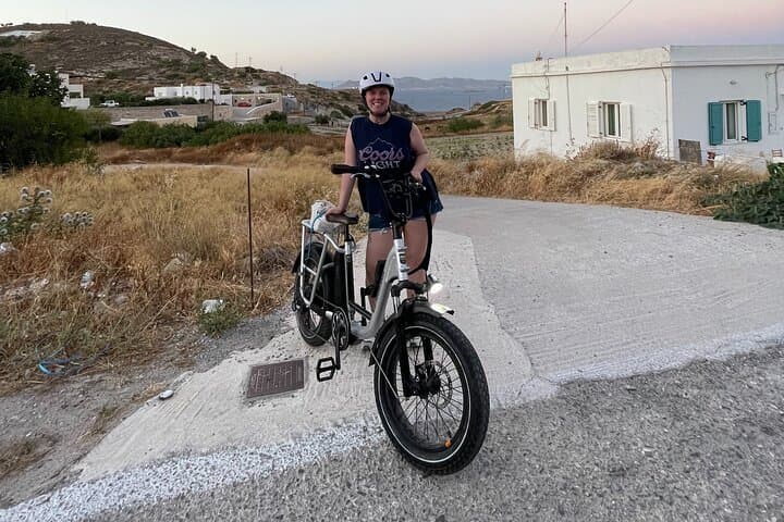 Sunset E-Bike Tour Milos: Beaches, Moonscape & Greek Meze photo 5