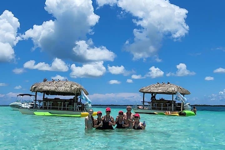 Key West Tiki Boat Party & Mini Sandbar Escape — 2-Hour Private Cruise