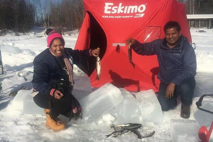 Luxury Ice Fishing on Birch Lake: Guided Small-Group Tour from Fairbanks photo 1