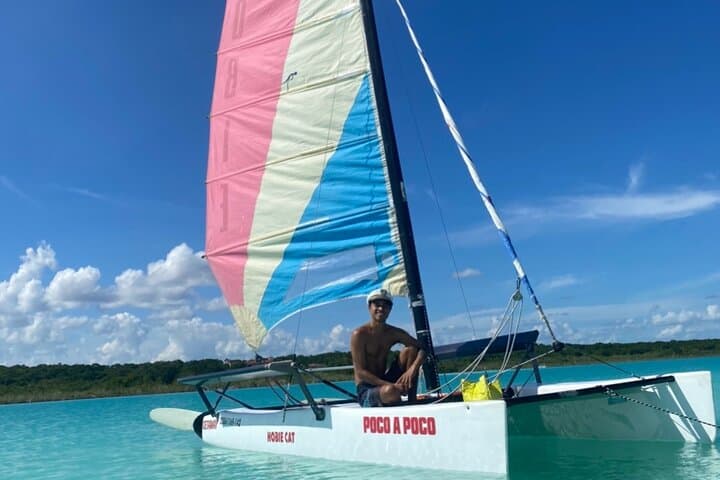 Hobie Cat Sailing on Bacalar's Lagoon of Seven Colors photo 3