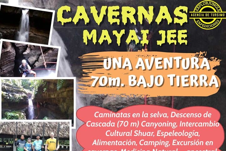 Mayai Jee Caverns Canyoning: 70m Waterfall Descent & Cave Exploration near Puyo