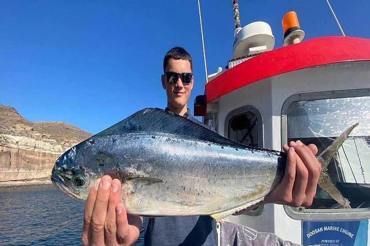 Private Morning Deep-Sea Fishing Off Santorini: 8-Hour Angling Adventure photo 1