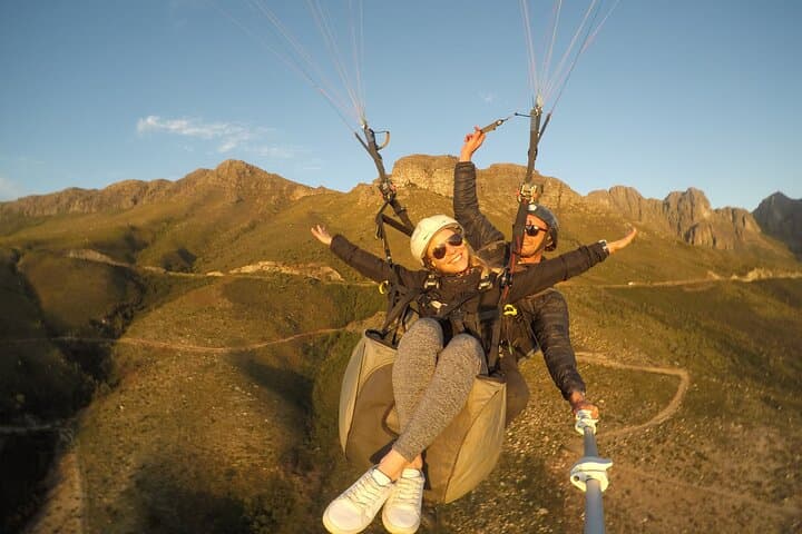Soar Above the Cape Winelands: Tandem Paragliding Adventure in South Africa