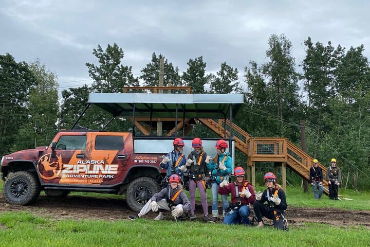 Zipline and Horseback Adventure in the Alaskan Mountains — Chugach Ranch Combo photo 4