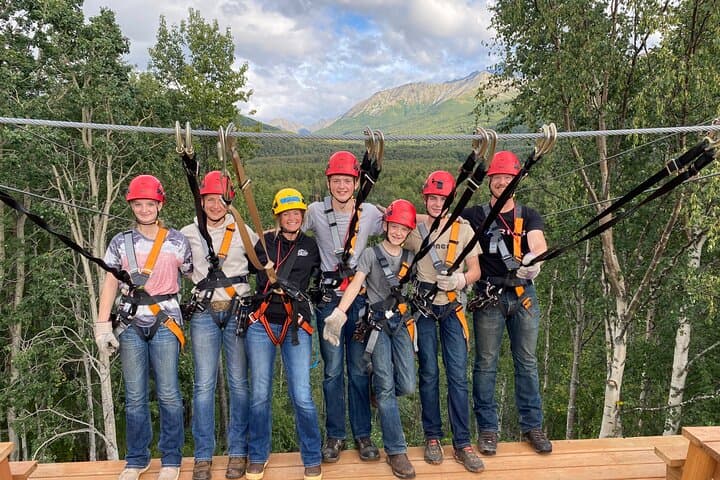 Zipline and Horseback Adventure in the Alaskan Mountains — Chugach Ranch Combo photo 2