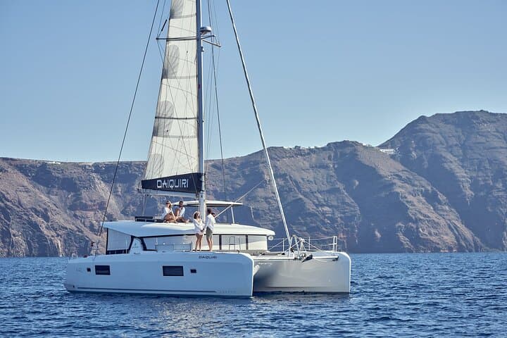 Santorini Oia Private Sunset Catamaran Cruise with BBQ & Drinks photo 3