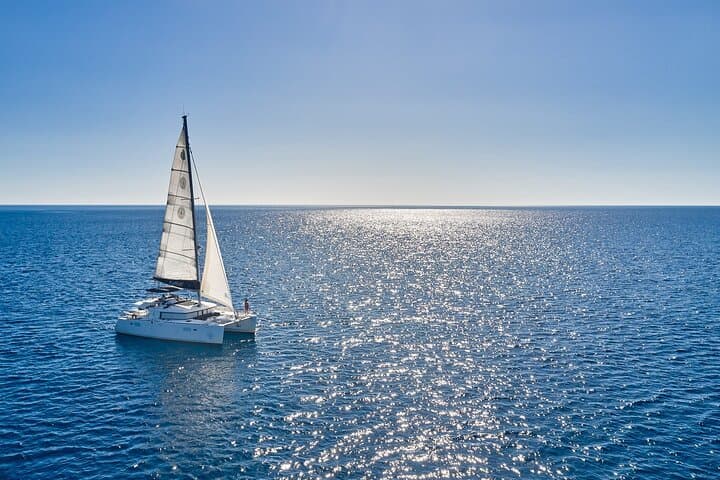 Private Santorini Caldera Catamaran Cruise with BBQ, Snorkeling & Wine photo 4