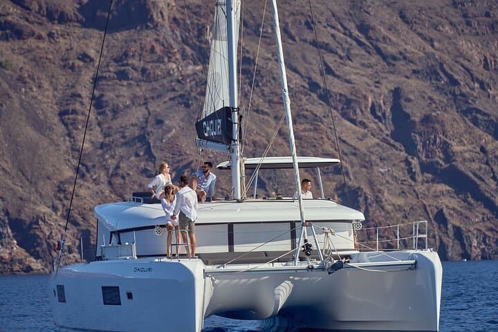 Santorini Oia Caldera Luxury Day Cruise with BBQ, Snorkeling & BBQ Feast photo 5