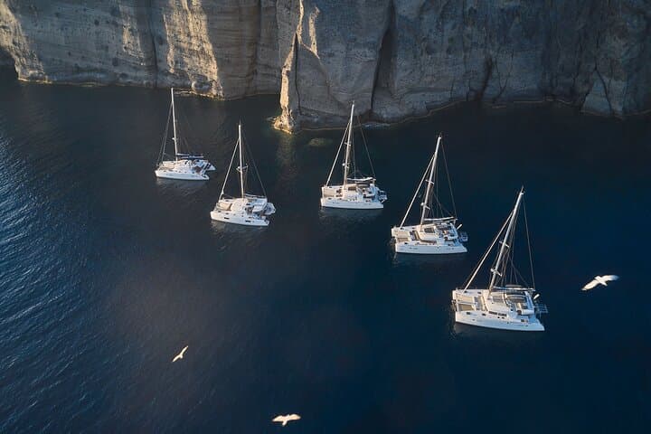 Santorini Caldera Luxury Catamaran Cruise with BBQ & Wine photo 4